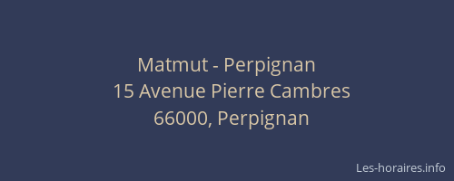 Matmut - Perpignan
