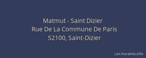 Matmut - Saint Dizier