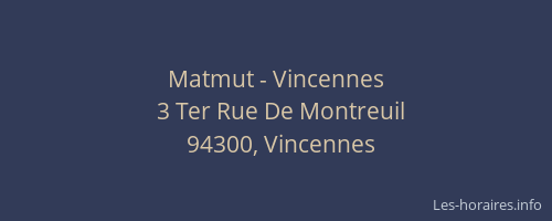 Matmut - Vincennes