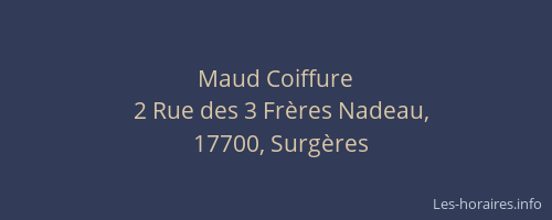 Maud Coiffure