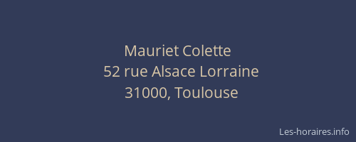 Mauriet Colette