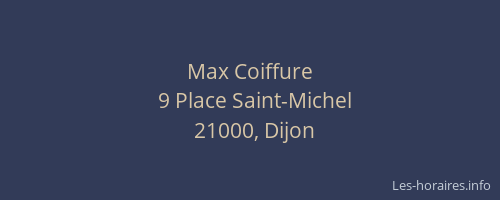 Max Coiffure