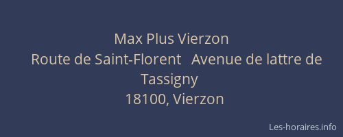 Max Plus Vierzon