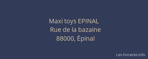 Maxi toys EPINAL