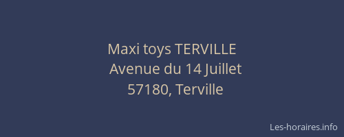 Maxi toys TERVILLE