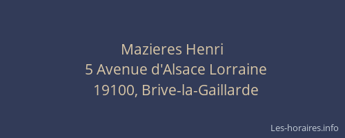 Mazieres Henri