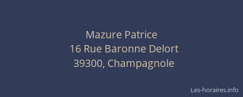 Mazure Patrice
