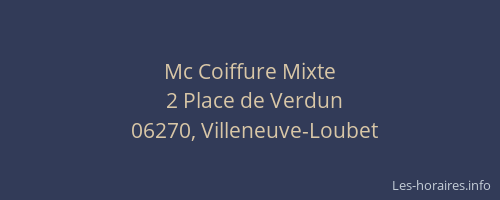 Mc Coiffure Mixte