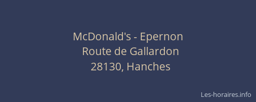 McDonald's - Epernon