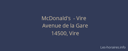 McDonald's  - Vire