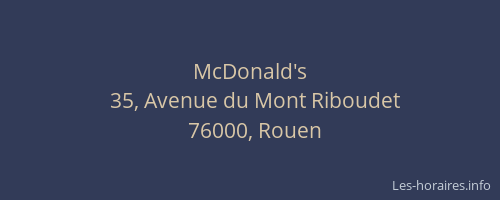 McDonald's