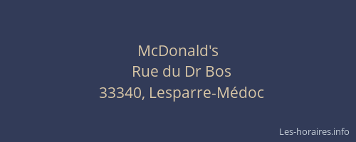 McDonald's