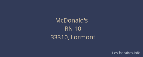 McDonald's