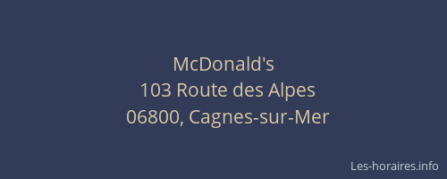 McDonald's