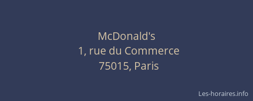 McDonald's