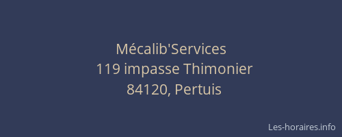 Mécalib'Services