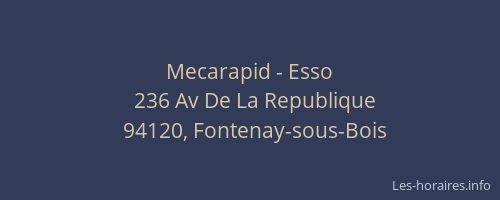 Mecarapid - Esso