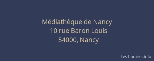 Médiathèque de Nancy