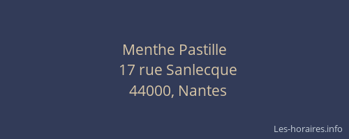 Menthe Pastille