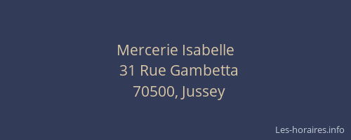 Mercerie Isabelle