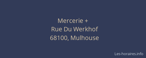 Mercerie +