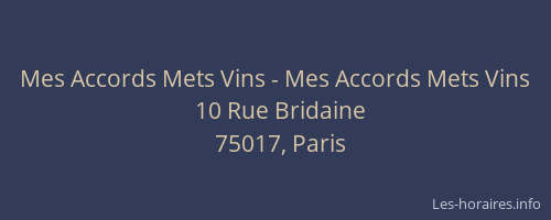 Mes Accords Mets Vins - Mes Accords Mets Vins