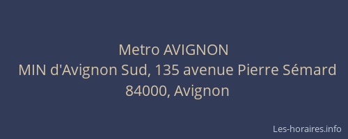 Metro AVIGNON