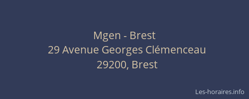 Mgen - Brest