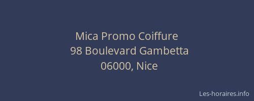 Mica Promo Coiffure