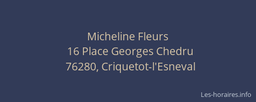 Micheline Fleurs