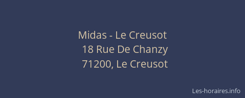 Midas - Le Creusot