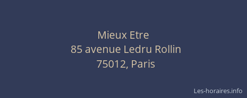 Mieux Etre