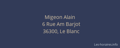 Migeon Alain