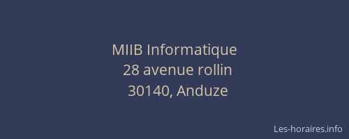 MIIB Informatique