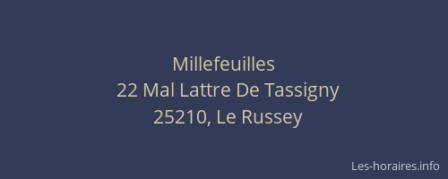 Millefeuilles