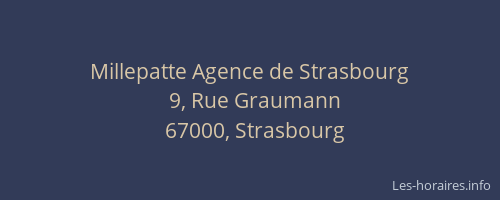 Millepatte Agence de Strasbourg