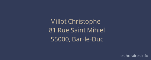 Millot Christophe