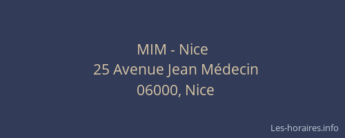 MIM - Nice