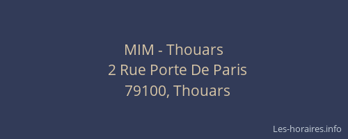 MIM - Thouars