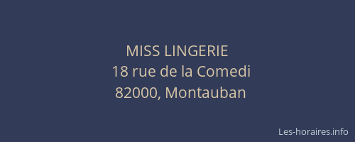 MISS LINGERIE