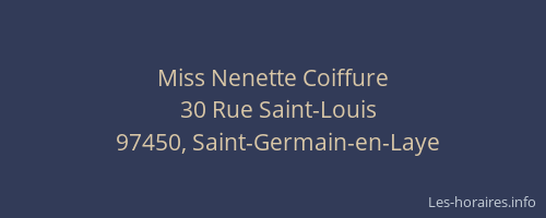 Miss Nenette Coiffure