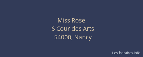 Miss Rose