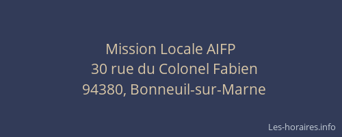 Mission Locale AIFP
