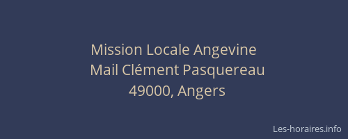 Mission Locale Angevine