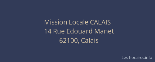 Mission Locale CALAIS