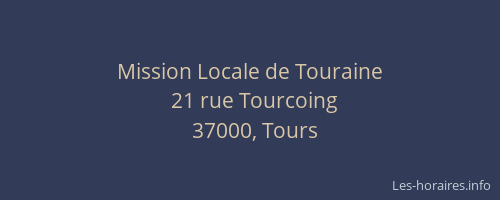 Mission Locale de Touraine