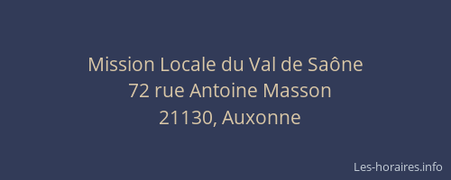 Mission Locale du Val de Saône