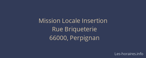 Mission Locale Insertion