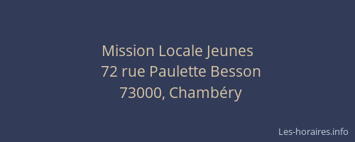 Mission Locale Jeunes