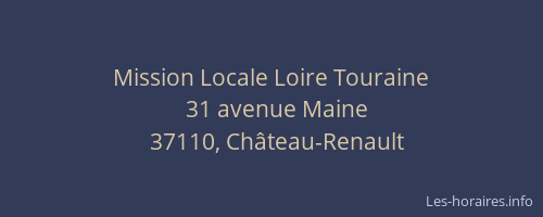 Mission Locale Loire Touraine